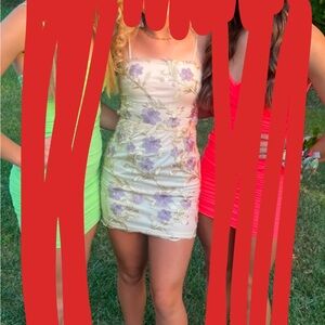 Flowery Lucy in the Sky hoco dress!